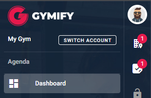 GYMIFY Navigation - Dashboard